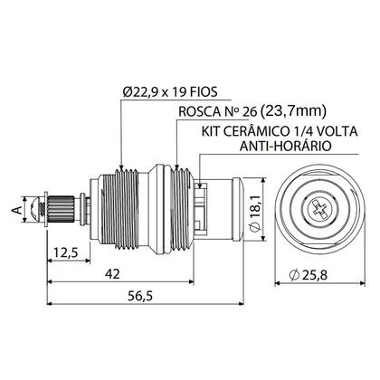 Imagem de Reparo para torneira docol em metal - 361601