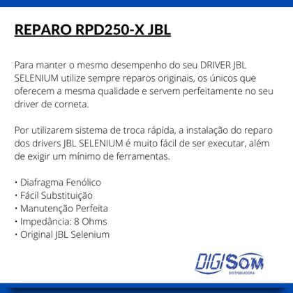 Imagem de Reparo Rpd250x Original Para Driver D250x Jbl Selenium