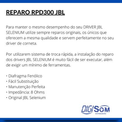 Imagem de Reparo Rpd300 Original Para Driver D305 D300 Jbl Selenium