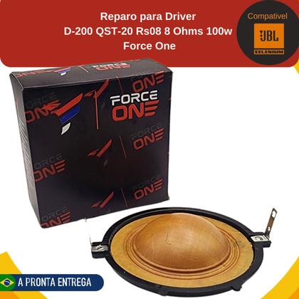 Imagem de Reparo Selenium Driver D-200 Qst-20 Rs08 8 Ohms - 100% Cobre