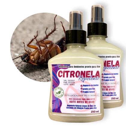 Imagem de repelente de mosquito - Repelente a base de óleo de Citronela - Spray Pronto Uso 2 X 250 ML
