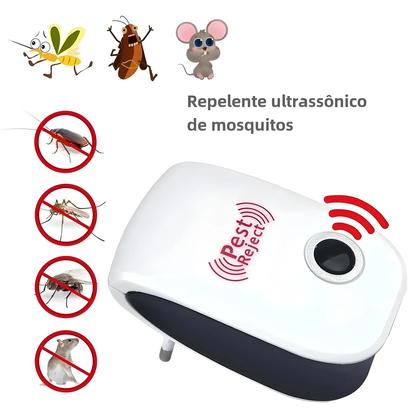 Imagem de Repelente de Pragas Ultrassônico - Eletromagnético para Mosquitos, Ratos e Baratas