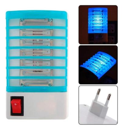 Imagem de Repelente de Tomada Mata Mosquito Elétrico Repelente de Pernilongo Eletrônico Luminária LED Lâmpada de Tomada de Parede Fotocatalisador 