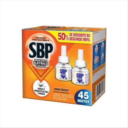 Imagem de Repelente Elétrico Líquido Sbp Cx 2 Un 35Ml Off 50% No 2Ref