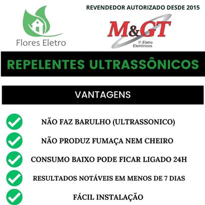 Imagem de Repelente Eletrônico Espanta Rato E Morcego REM3002 MEGT 1000m² 02 Emissores