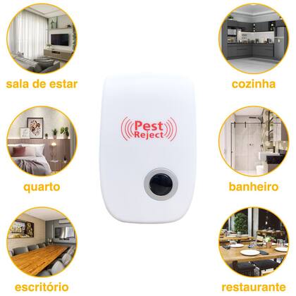 Imagem de Repelente Eletrônico Portátil Sonoro Espanta Mosca Insetos