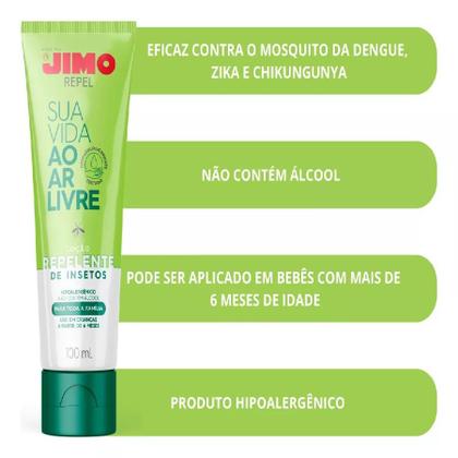 Imagem de Repelente insetos Dengue Chikungunya Zika Jimo Repel 100 ml