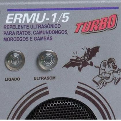 Imagem de Repelente ultrassônico sonoro ermu 1-5 turbo zebu espanta rato morcego gamba
