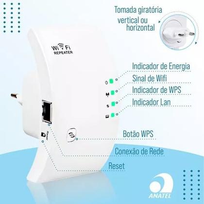 Imagem de Repetidor de Sinal Wi-Fi 600mbps: Conecte com Alta Velocidade