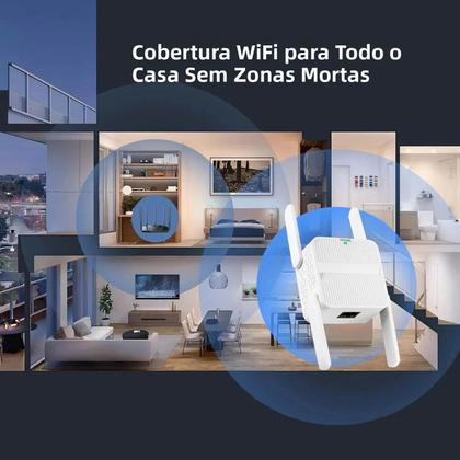 Imagem de Repetidor De Sinal WiFi 6 De Banda Dupla AX1500 2.4G 5GHz Extensor Sem Fio Amplificador Modo