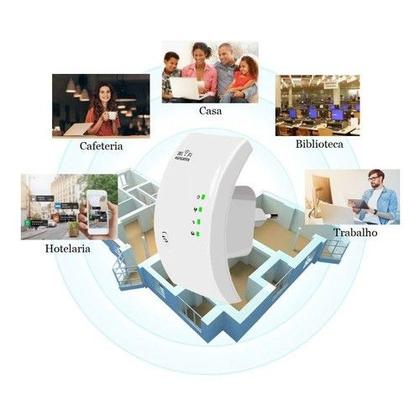 Imagem de Repetidor de Wifi 300Mbps Sem Fio Roteador Extensor de Sinal Melhora o Alcance Repetidor Extensor T90 Wifi Amplificador
