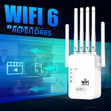 Imagem de Repetidor Extensor De WiFi Sem Fio 1200Mbps 2.4G 5G Amplificador De Rede 360 graus Cobertura De Sinal