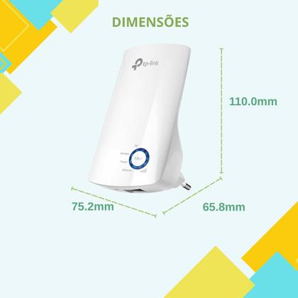 Imagem de Repetidor Extensor Wifi Amplificador Sinal Internet Wireless