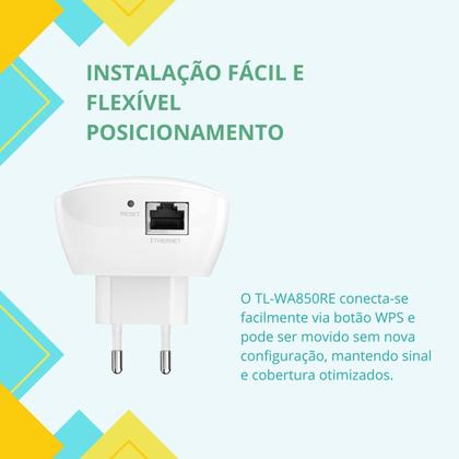 Imagem de Repetidor Extensor Wifi Amplificador Sinal Internet Wireless
