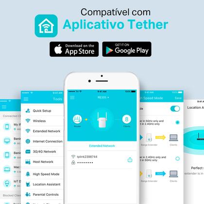 Imagem de Repetidor TP-Link RE305 duplo banda AC1200 Wi-Fi Mesh