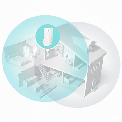 Imagem de Repetidor Wi-Fi Mesh TP-Link RE200 AC750 Extensor Sinal, 433Mbps, 5GHz 300Mbps 2.4GHz Dual Band, Porta Ethernet, Branco