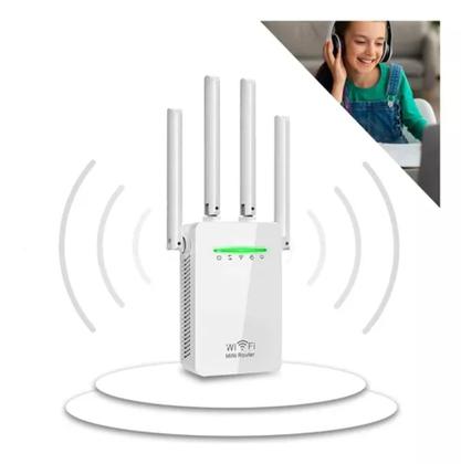 Imagem de Repetidor Wifi 2800m 4 Antenas Amplificador De Sinal Modem