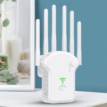 Imagem de Repetidor Wifi 2800m 6 Antenas Roteador Amplificador De Sinal Modem 300MBPS