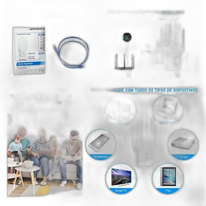 Imagem de Repetidor Wifi Alta Potência Amplificador E Extensor Sinal