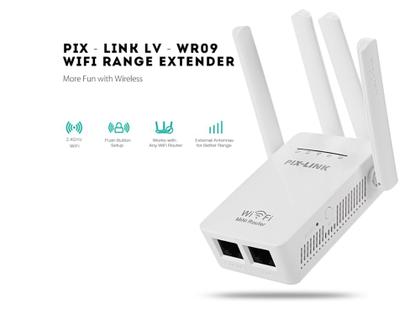 Imagem de Repetidor Wifi Amplificador De Sinal Extensor Pix Link 4 Antenas Wireless