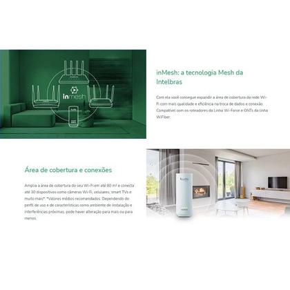 Imagem de Repetidor Wifi MESH Twibi Force PLUG W5-1200F Intelbras 4750097