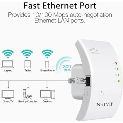 Imagem de Repetidor Wifi Sinal Wireless Amplificador Extensor Potente