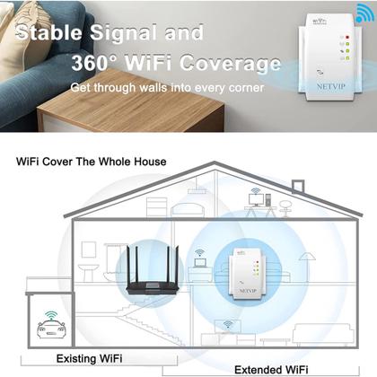 Imagem de Repetidor Wifi Sinal Wireless Amplificador Extensor Potente
