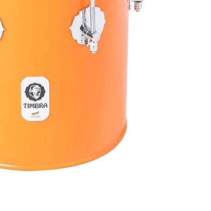 Imagem de Repique mao timbra 10x30cm laranja c/aro cromado pele leitosa 6af