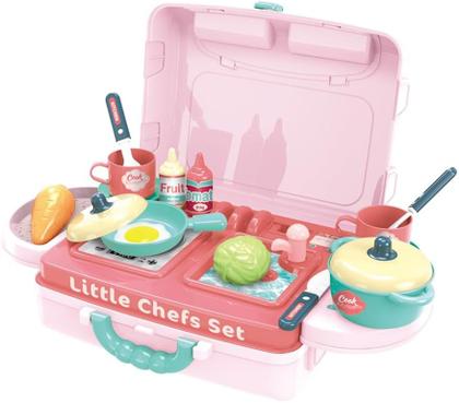 Imagem de Replay Kids Bancada Maleta Cozinha Infantil Top Kitchen 3 em 1 - 1833 SHINY TOYS