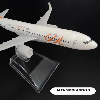 Imagem de Réplica de Aeronave Gol e Airbus em Metal - Escala 1:400 - Brinquedo para Meninos