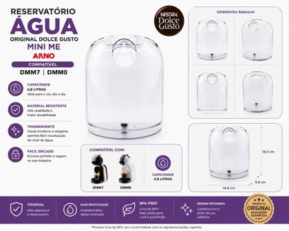 Imagem de Reservatório Água Original Dolce Gusto Mini Me Arno Compatível DMM7 DMM0 DMM6