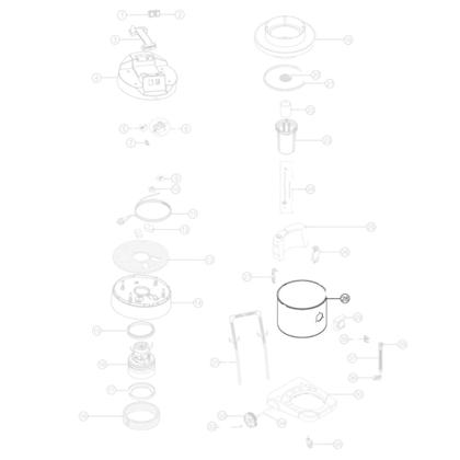 Imagem de Reservatório Recipiente Inox Compatível com Extratora WAP Carpet Cleaner Pro 50 FW007348