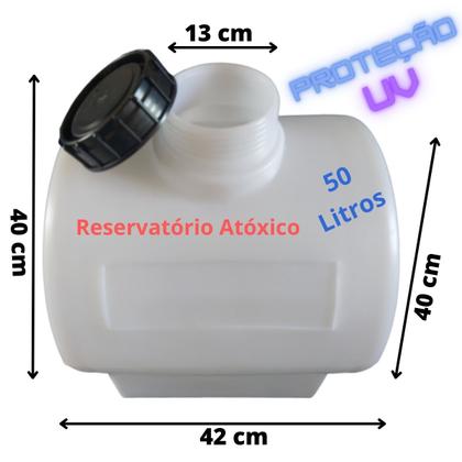 Imagem de Reservatório Tanque Horizontal 50 Litros Branco Abecel