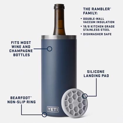 Imagem de Resfriador de Vinho YETI Rambler para Garrafas - Cor Marinha