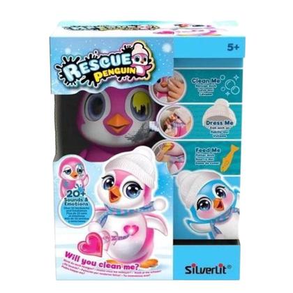 Imagem de Resgate O Pinguim Boneco Interativo Com Sons E Emoções Rosa 