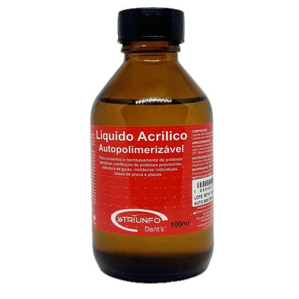 Imagem de Resina Acrílica Líquido 100ml Odonto Prótese Reparos Gerais Triunfo