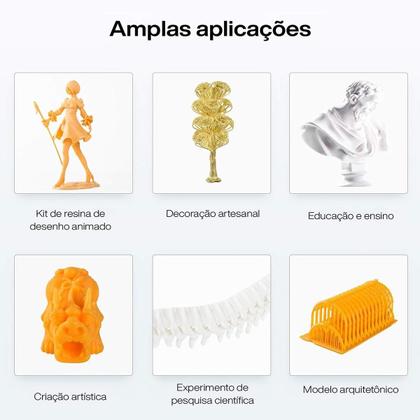 Imagem de Resina Creality Standard PLUS para Impressora 3D LCD 1 Kg Vermelha Transparente