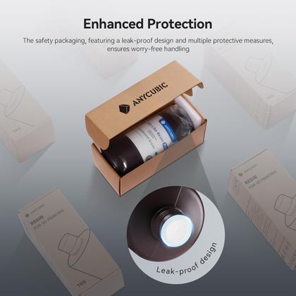 Imagem de Resina de impressora 3D ANYCUBIC ABS-like Pro 2 1 kg transparente