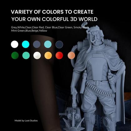 Imagem de Resina de impressora 3D ELEGOO ABS LCD com cura UV 405 nm 1 kg