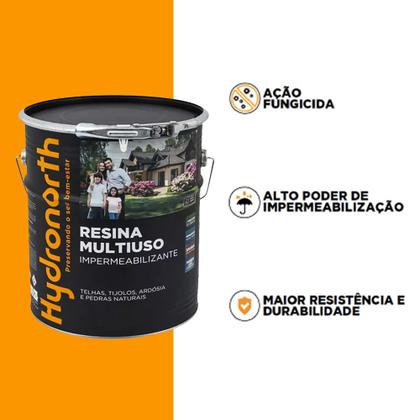Imagem de Resina Multiuso Fosco Incolor Solvent Telhas 18lt Hydronorth