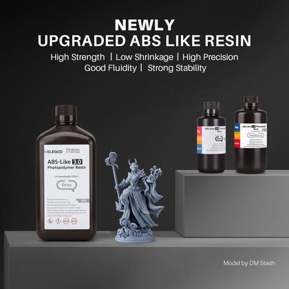 Imagem de Resina para Impressora 3D ELEGOO ABS-like 3.0 - 2kg - Cura UV 405nm