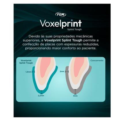 Imagem de Resina para Impressora 3D Voxel Print Splint Tough Placa de Mordida - FGM