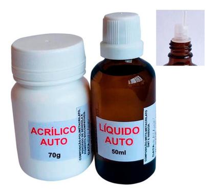 Imagem de Resina Reparo Conserto Carcaça De Notebook 70 Gr + 50 Ml