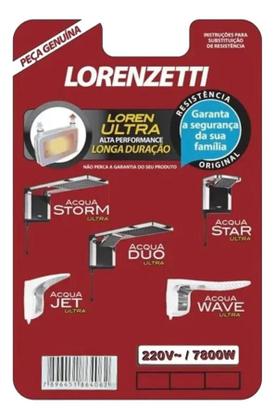 Imagem de Resistência Acqua Ultra 7800W 220V Lorenzetti