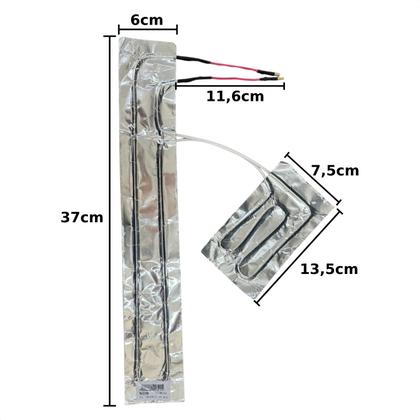 Imagem de Resistência Calha Para Geladeira Esmaltec RCD37 RCD38 220V