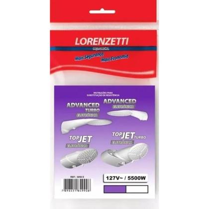 Imagem de Resistência Chuveiro Advanced Top Jet Eletrônico 127v 5500w Lorenzetti Banho Ducha Banheiro Alta Performance Turbo
