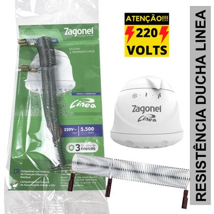 Imagem de Resistência de chuveiro Ducha Linea 220V 5.500W Zagonel