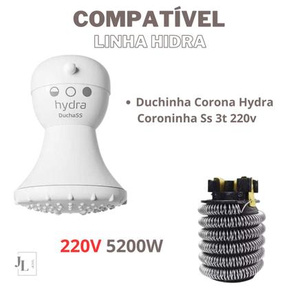 Imagem de Resistência Ducha Hydra Corona Ss 3t 220v 5200w Duchinha 