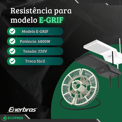 Imagem de Resistência para Chuveiro Ducha E-GRIF 6800W 220V - Enerbras