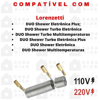 Imagem de Resistencia Para Chuveiro Lorenzetti Duo Shower Eletronica / Multitemperatura Futura 127v Ou 220v